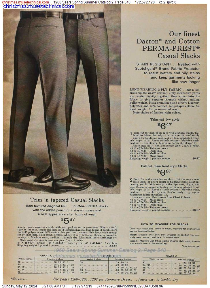 1968 Sears Spring Summer Catalog 2, Page 548