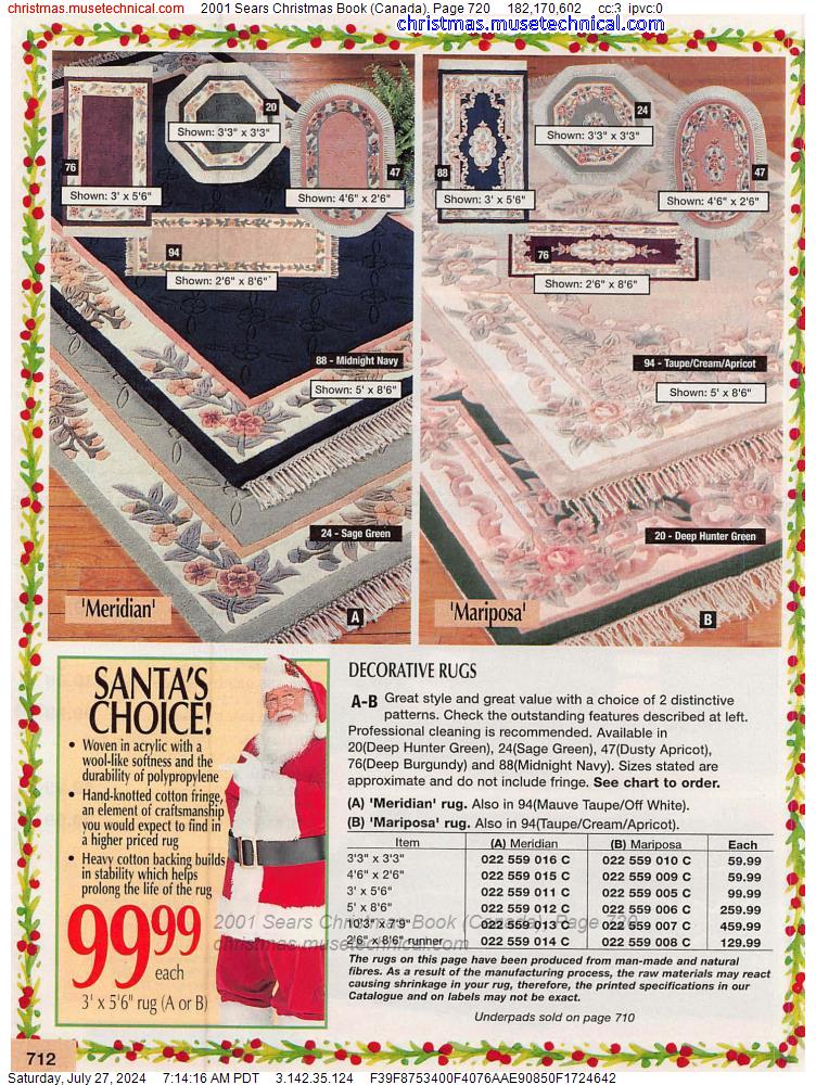 2001 Sears Christmas Book (Canada), Page 720