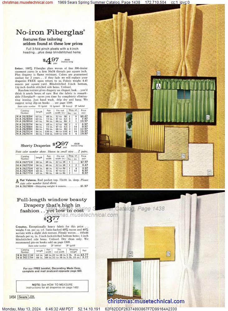 1969 Sears Spring Summer Catalog, Page 1438
