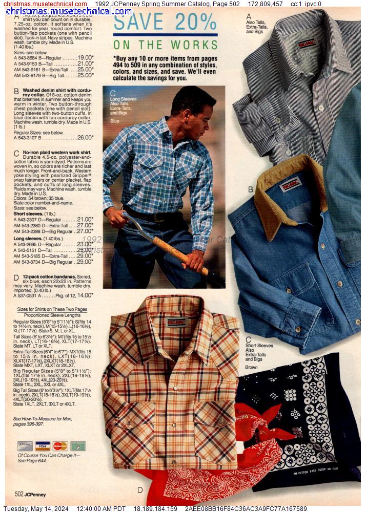 1992 JCPenney Spring Summer Catalog, Page 502