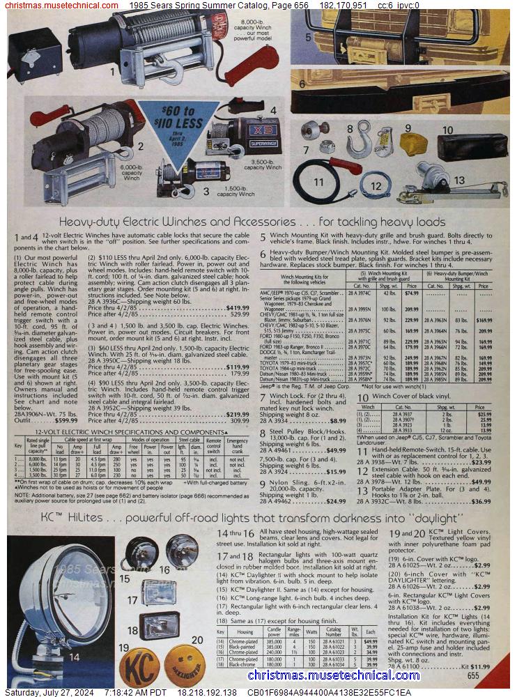 1985 Sears Spring Summer Catalog, Page 656