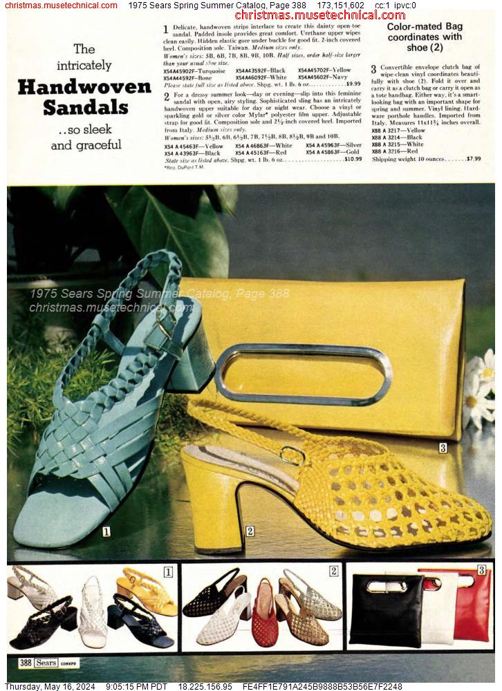 1975 Sears Spring Summer Catalog, Page 388