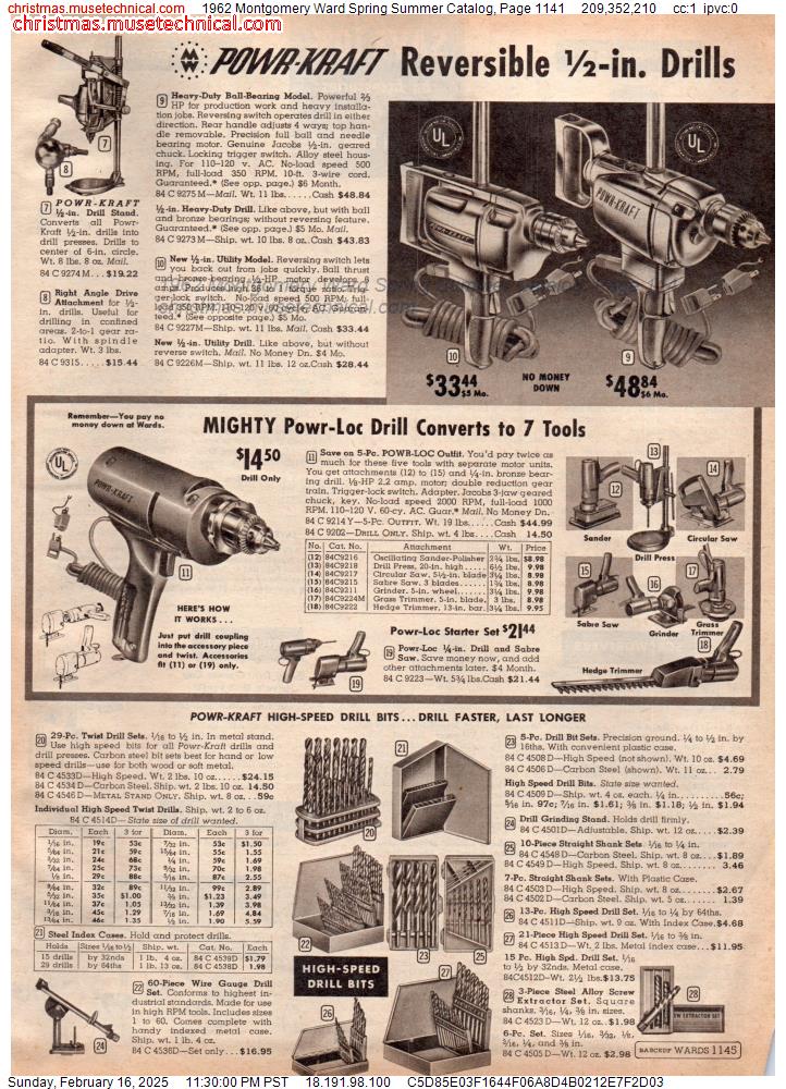 1962 Montgomery Ward Spring Summer Catalog, Page 1141