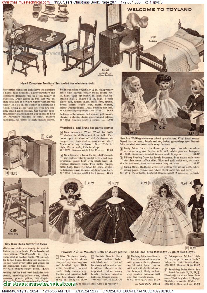 1956 Sears Christmas Book, Page 207
