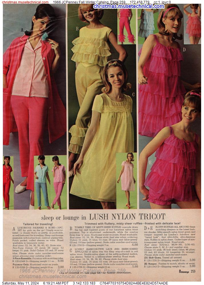 1966 JCPenney Fall Winter Catalog, Page 259