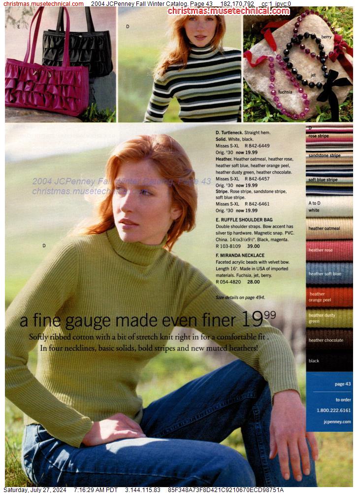 2004 JCPenney Fall Winter Catalog, Page 43
