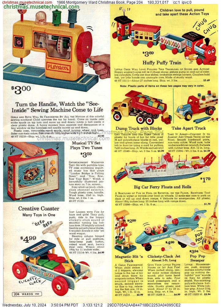 1966 Montgomery Ward Christmas Book, Page 204