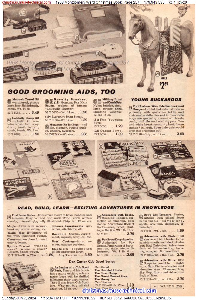 1958 Montgomery Ward Christmas Book, Page 257