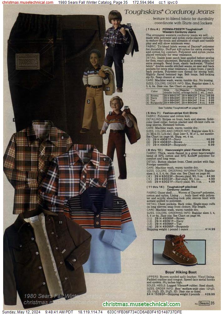 1980 Sears Fall Winter Catalog, Page 35