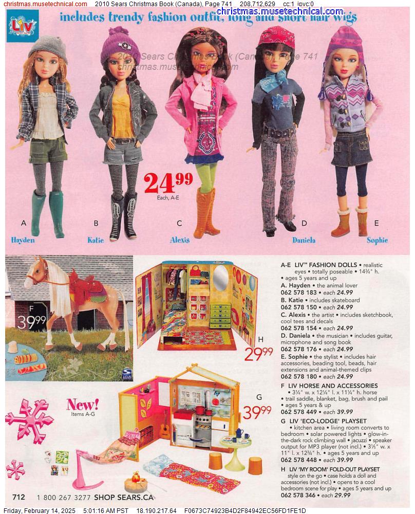 2010 Sears Christmas Book (Canada), Page 741