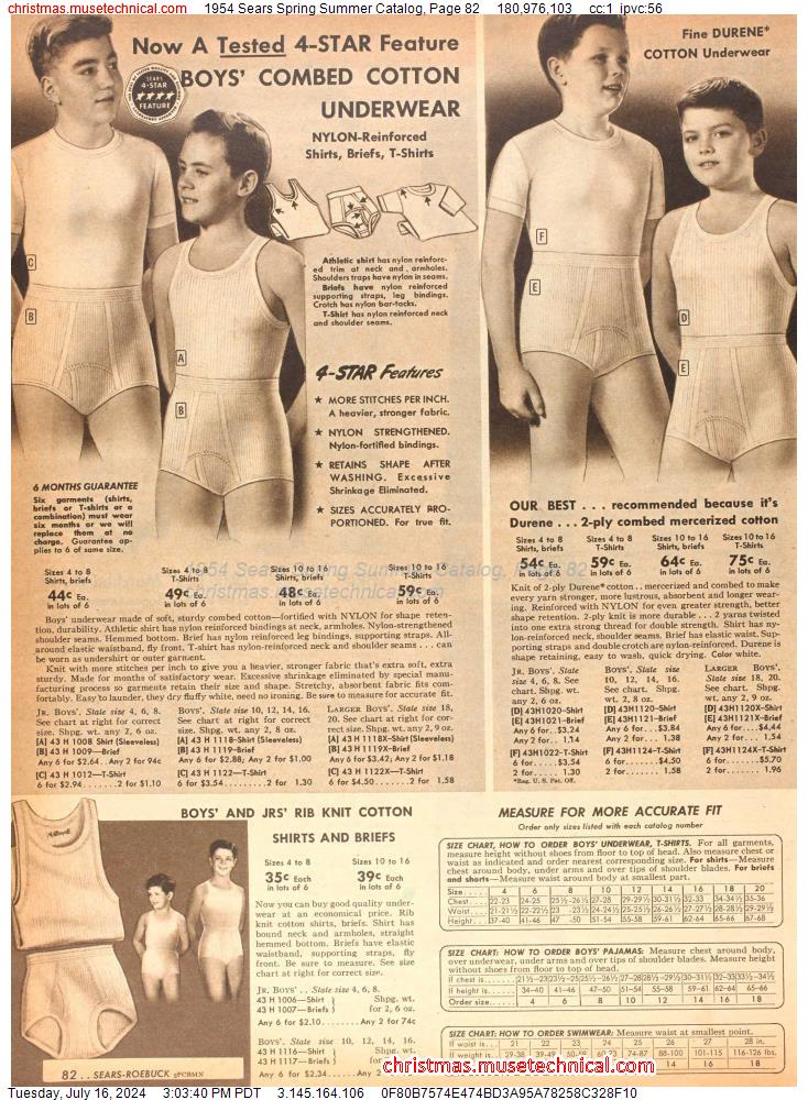 1954 Sears Spring Summer Catalog, Page 82