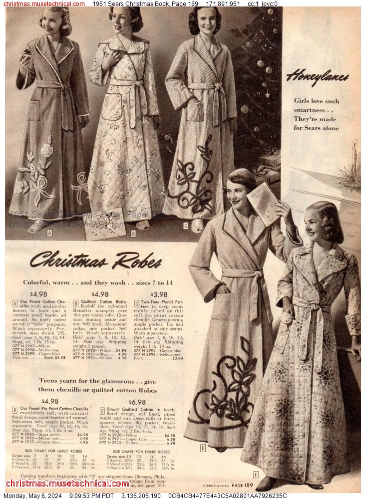 1951 Sears Christmas Book, Page 189