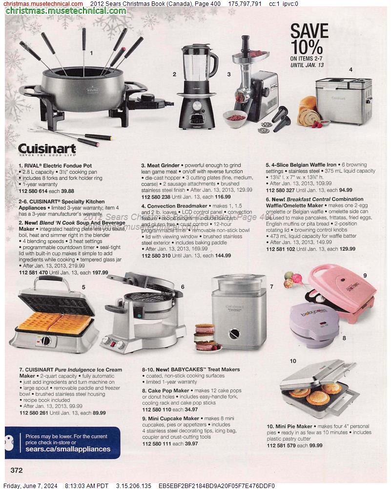 2012 Sears Christmas Book (Canada), Page 400