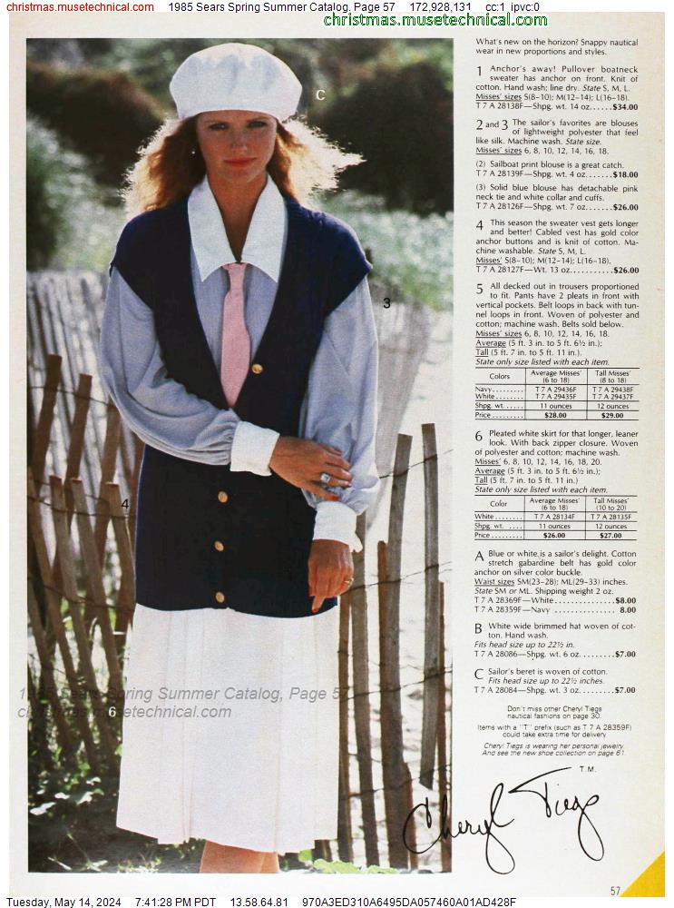 1985 Sears Spring Summer Catalog, Page 57