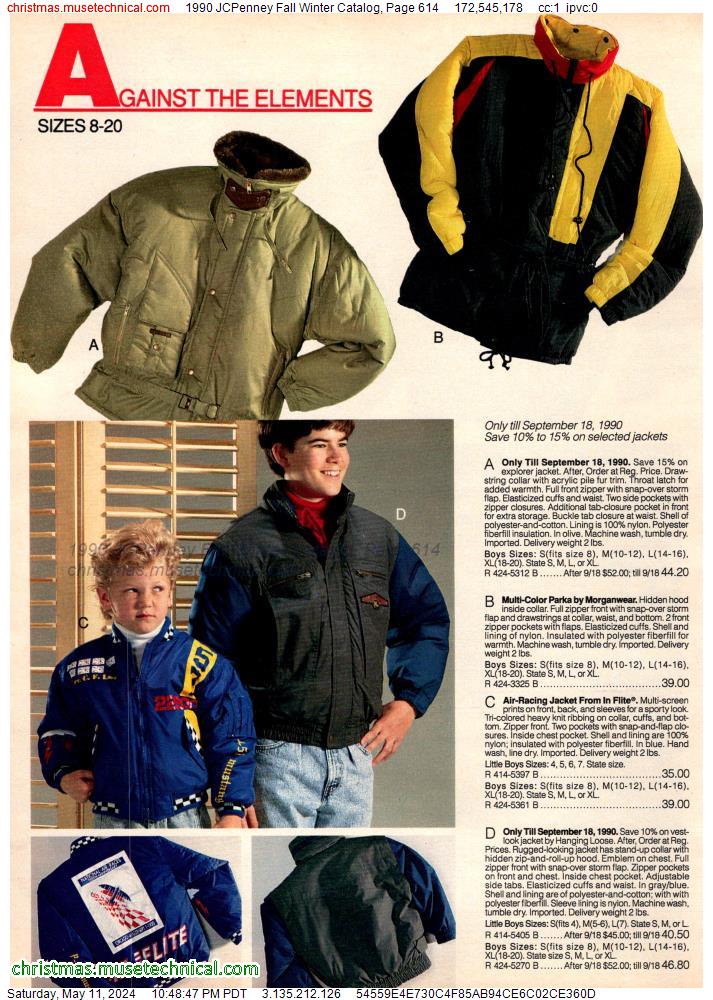 1990 JCPenney Fall Winter Catalog, Page 614