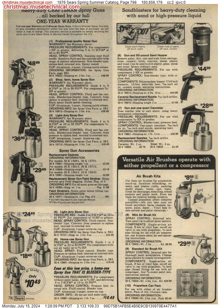 1976 Sears Spring Summer Catalog, Page 798