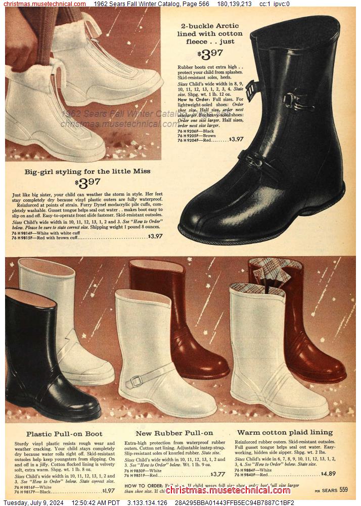 1962 Sears Fall Winter Catalog, Page 566
