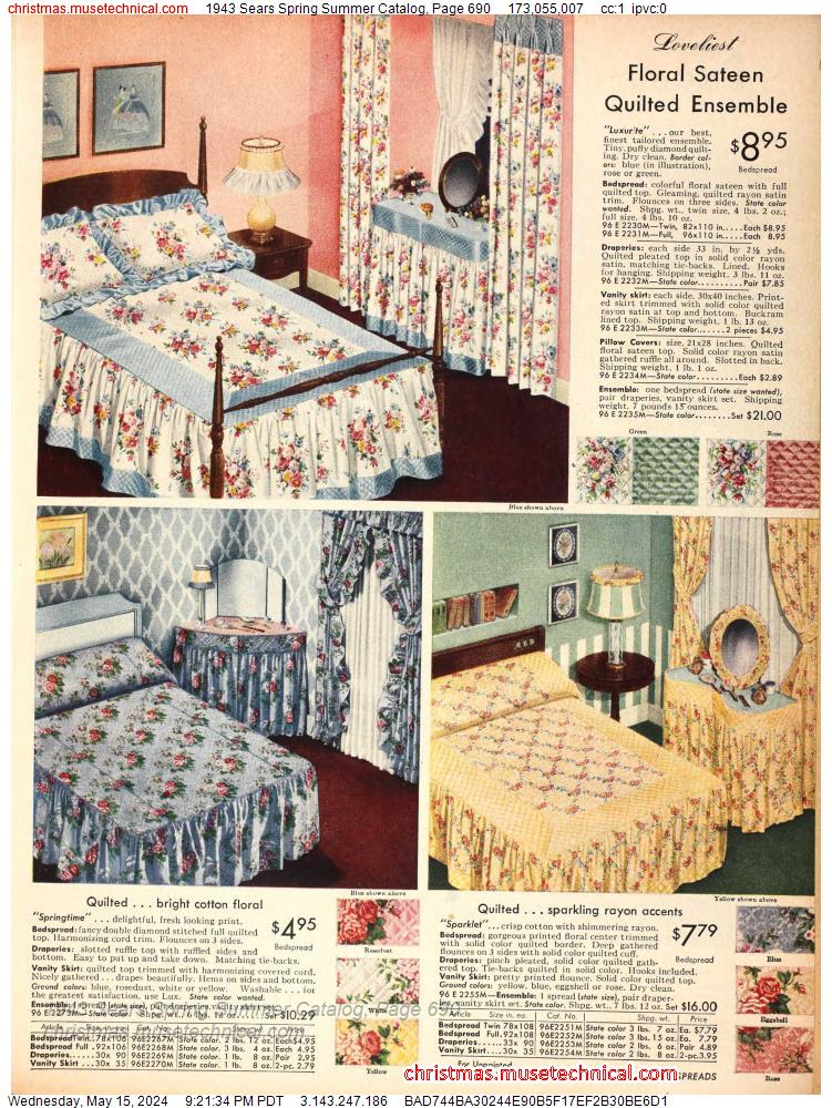 1943 Sears Spring Summer Catalog, Page 690