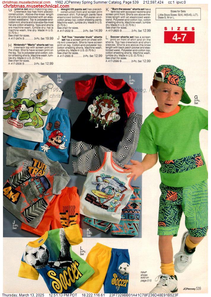 1992 JCPenney Spring Summer Catalog, Page 539