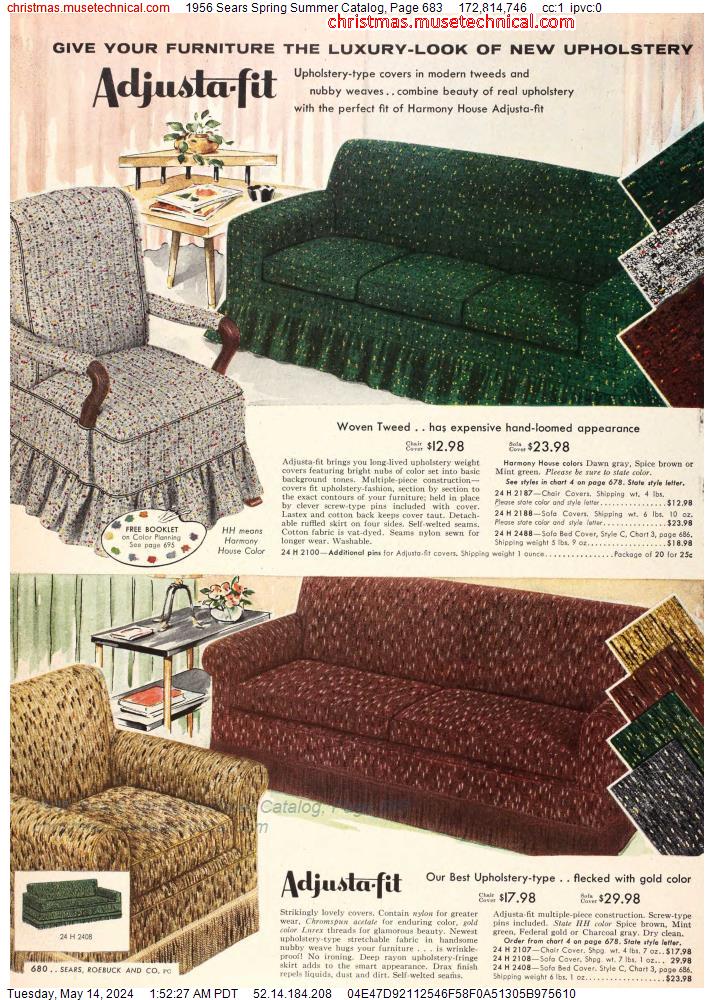 1956 Sears Spring Summer Catalog, Page 683