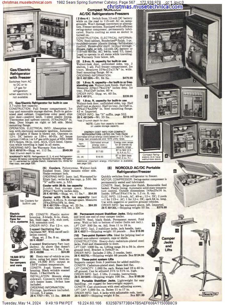 1982 Sears Spring Summer Catalog, Page 567
