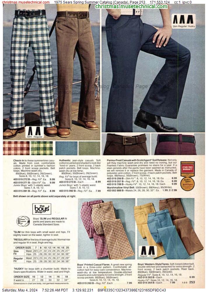 1975 Sears Spring Summer Catalog (Canada), Page 253