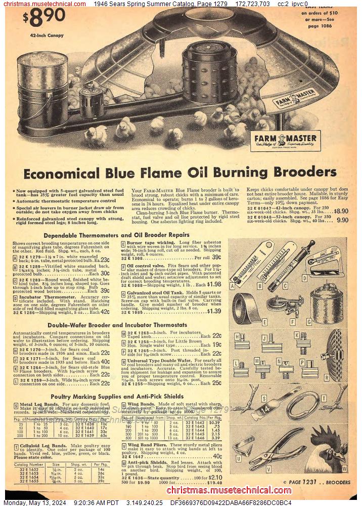 1946 Sears Spring Summer Catalog, Page 1279