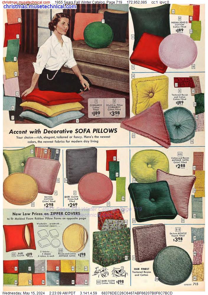 1955 Sears Fall Winter Catalog, Page 719