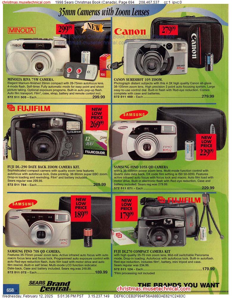 1998 Sears Christmas Book (Canada), Page 694