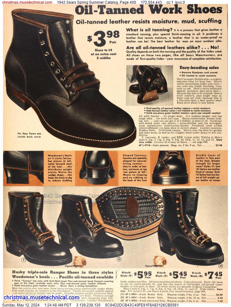 1942 Sears Spring Summer Catalog, Page 400