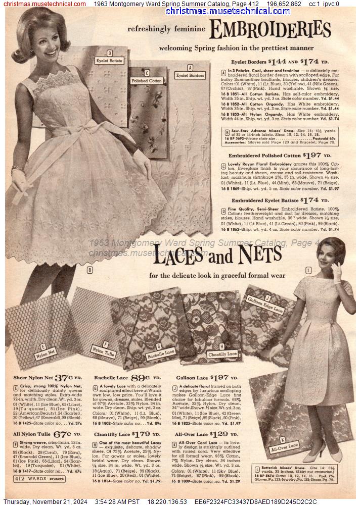 1963 Montgomery Ward Spring Summer Catalog, Page 412