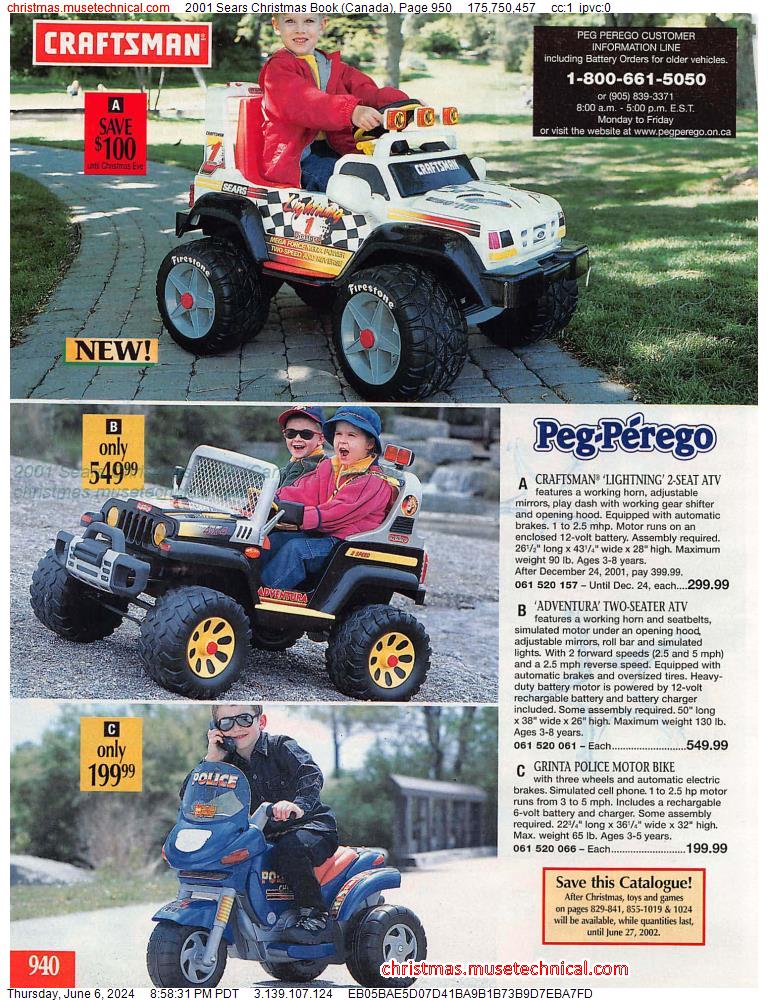 2001 Sears Christmas Book (Canada), Page 950