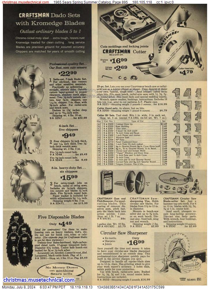 1965 Sears Spring Summer Catalog, Page 895