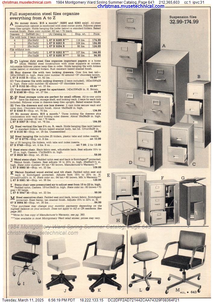 1984 Montgomery Ward Spring Summer Catalog, Page 643