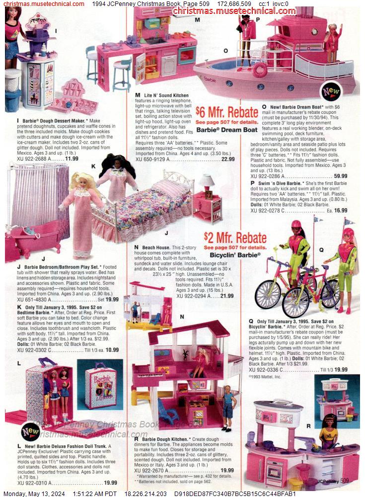 1994 JCPenney Christmas Book, Page 509