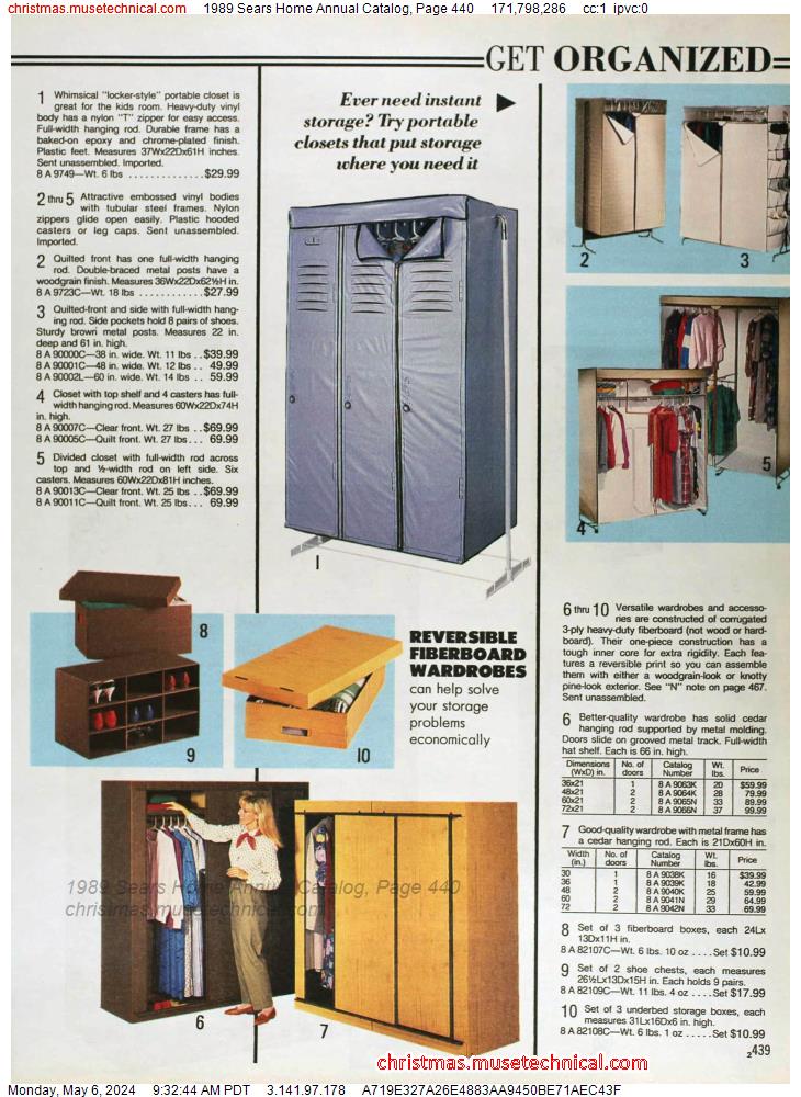 1989 Sears Home Annual Catalog, Page 440