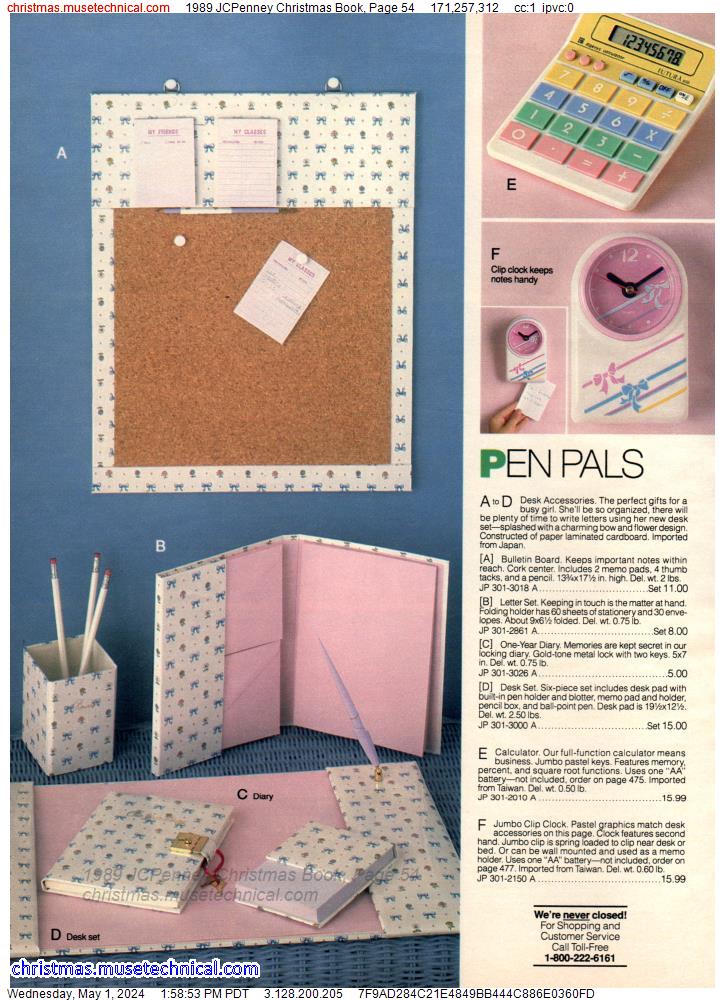 1989 JCPenney Christmas Book, Page 54