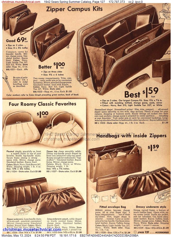 1942 Sears Spring Summer Catalog, Page 127