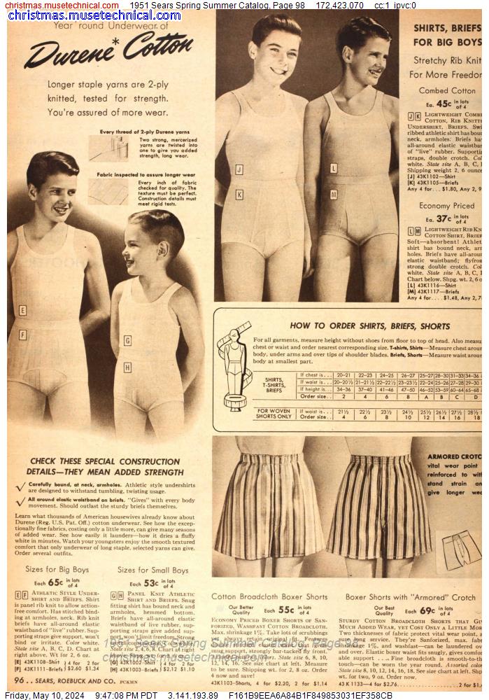1951 Sears Spring Summer Catalog, Page 98