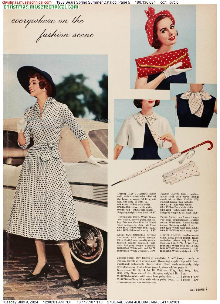 1958 Sears Spring Summer Catalog, Page 5
