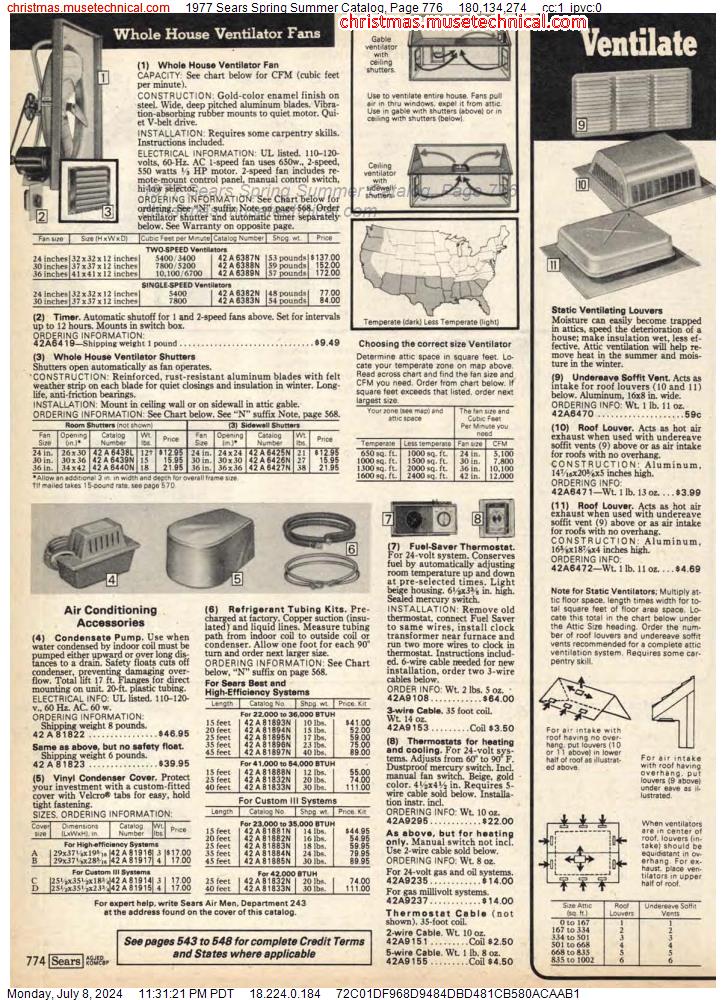 1977 Sears Spring Summer Catalog, Page 776