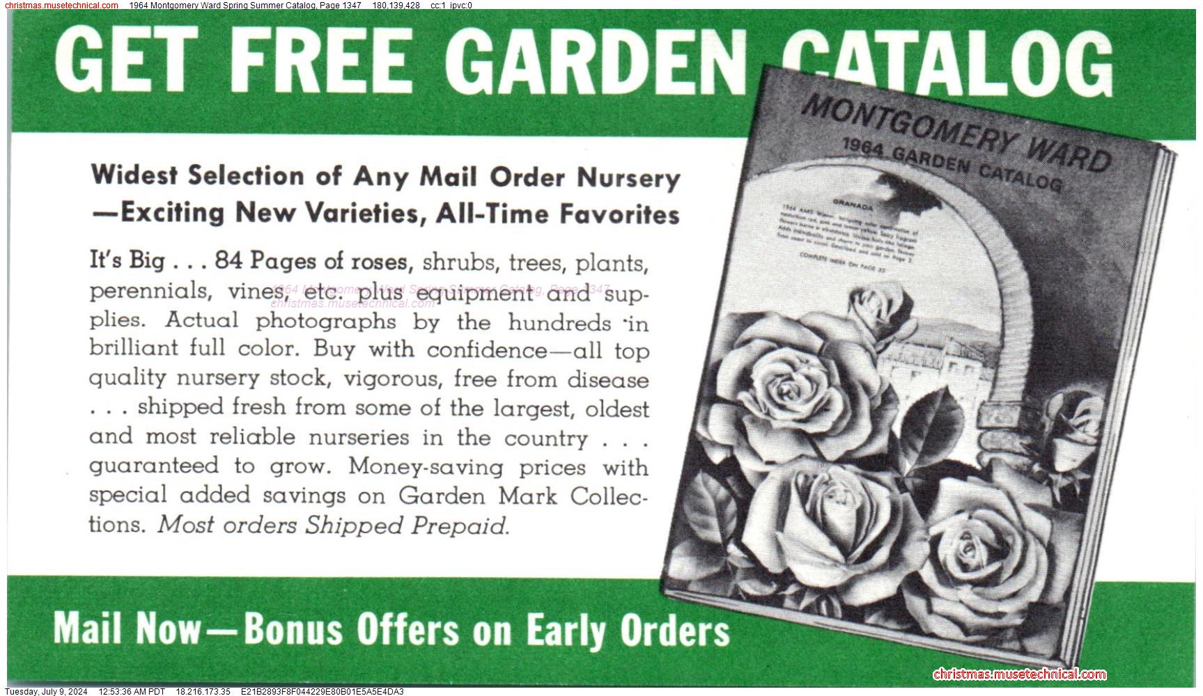 1964 Montgomery Ward Spring Summer Catalog, Page 1347