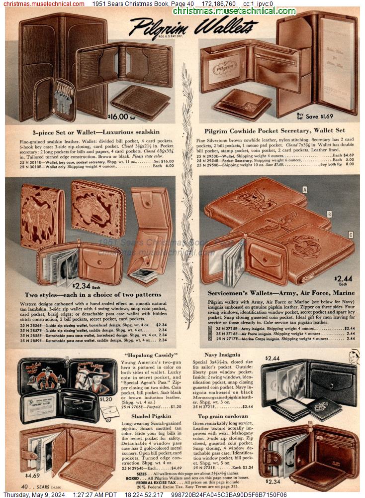 1951 Sears Christmas Book, Page 40