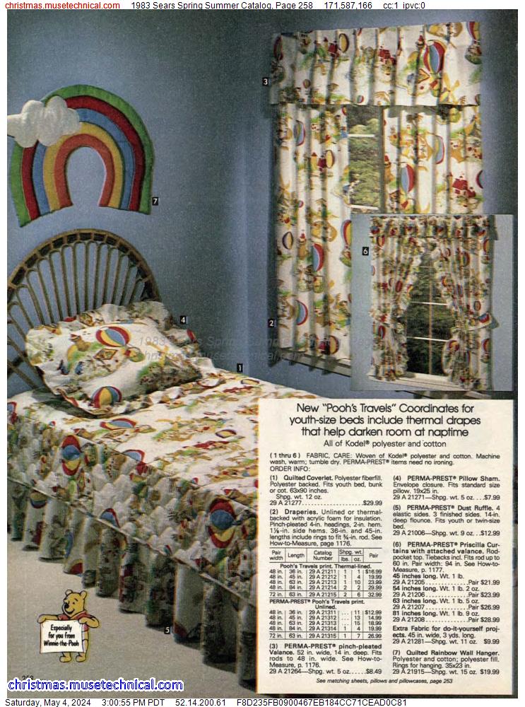1983 Sears Spring Summer Catalog, Page 258
