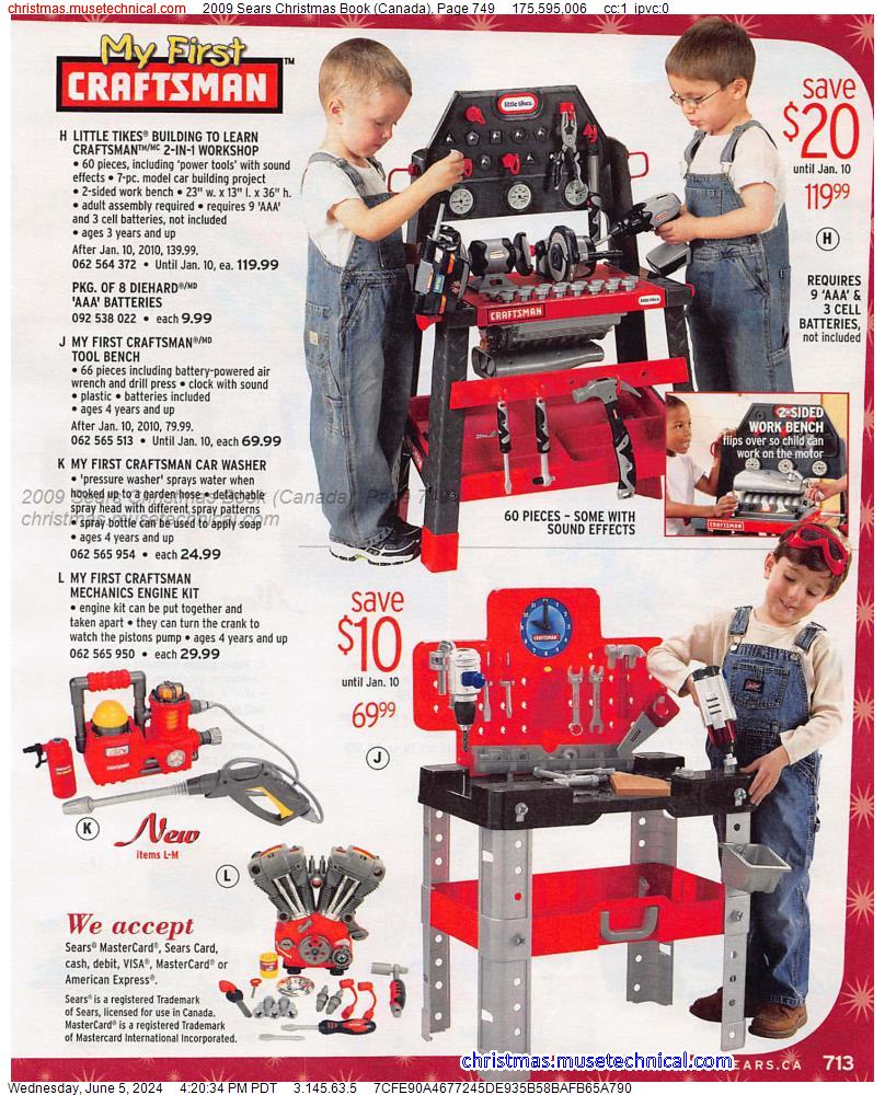 2009 Sears Christmas Book (Canada), Page 749