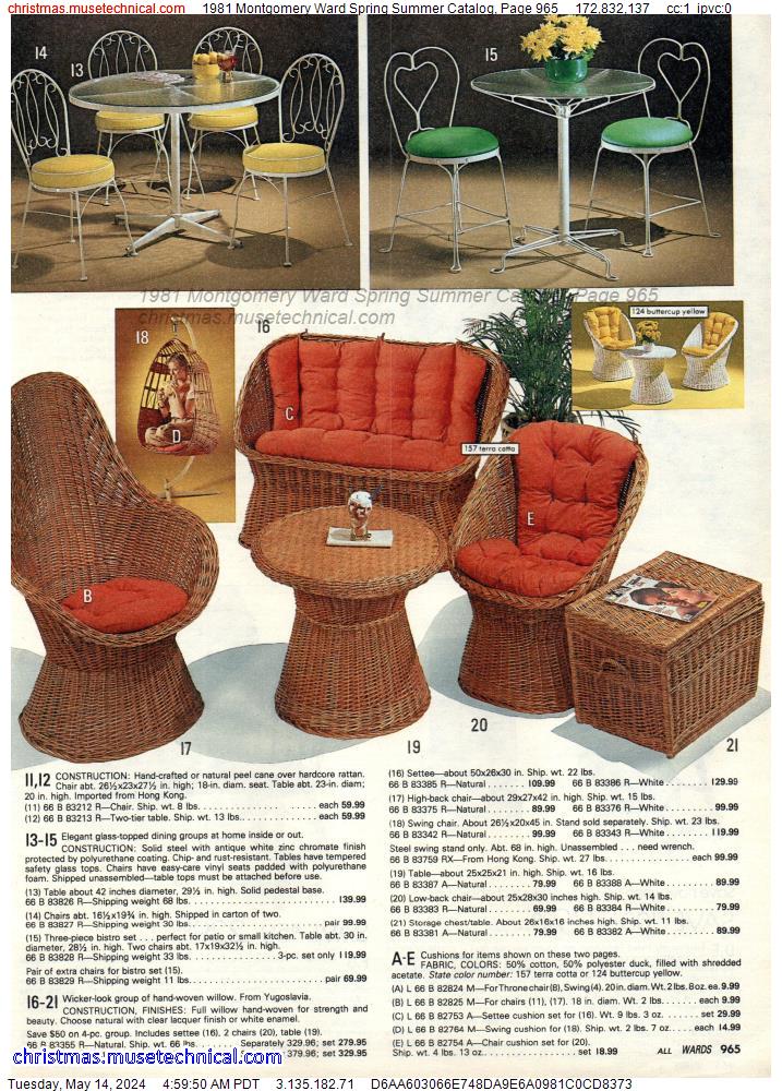 1981 Montgomery Ward Spring Summer Catalog, Page 965