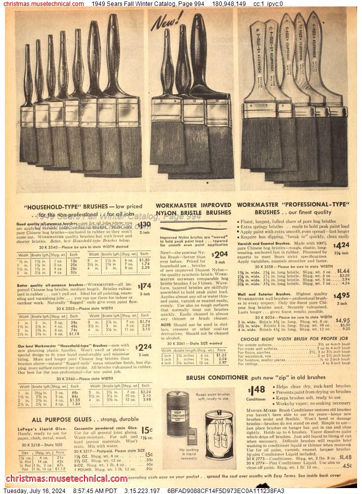1949 Sears Fall Winter Catalog, Page 994