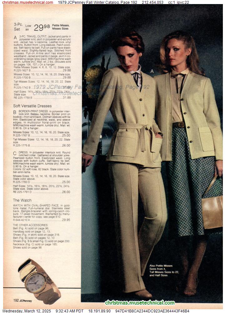 1979 JCPenney Fall Winter Catalog, Page 192