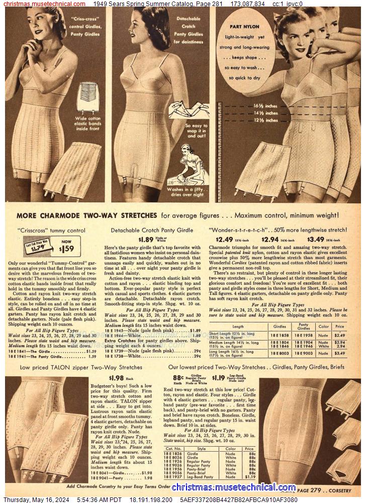 1949 Sears Spring Summer Catalog, Page 281