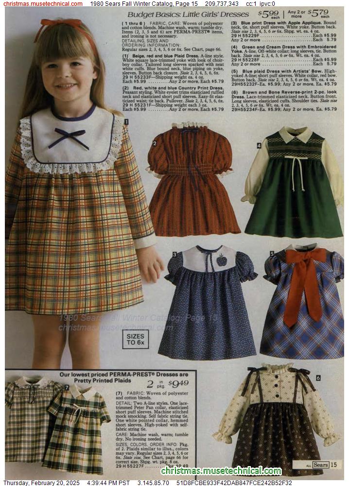 1980 Sears Fall Winter Catalog, Page 15